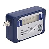 ZenithAur Buscador de señal de TV Mini T Buscador de Intensidad de señal, medidor de señal aérea portátil con función de retroiluminación