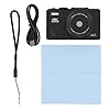 4K Digital Camera 64 MP UHD 18x Zoom Auto Focus Compact Camera with Folding Screen Black