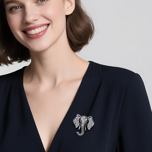 Image of Cute Animal Brooch Pins, Animal Theme Brooches Accessories for Clothes, Birthday Christmas Gift for Women