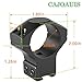 CAJOAUIS 30mm Dovetail Scope Rings Set for 11mm Dovetail Rails (High Profile,Medium Profile,Low Profile) (High Profile-1.5 inch Height)