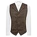 Produktbild King & Priory Weste mit Revers, Fischgrätenmuster, Walnussbraun, braun, M