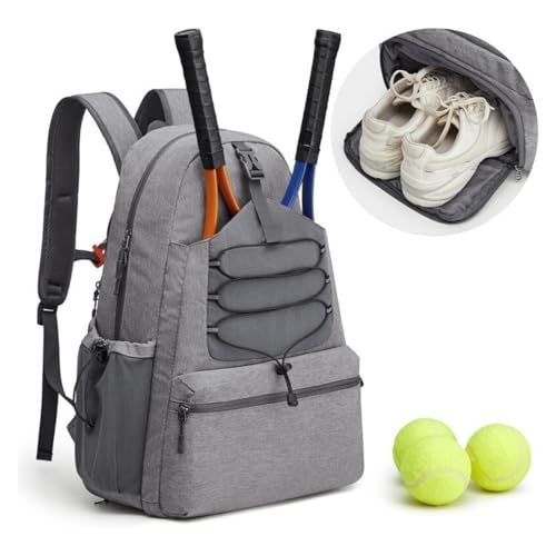 Mochila para raquetas de tenis unisex con sección aislada para calzado deportivo