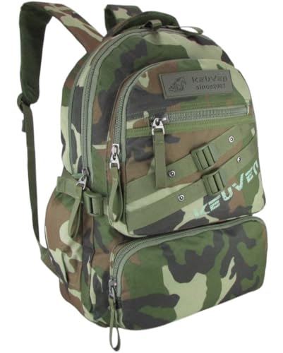 Mochila Tática Militar Reforçada Resistente a Água Escolar Estudante Passeio Viagem Masculina Feminina (Verde)