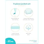 Simple Joys by Carter's Baby Girls' 4-Piece Jacket, Pant, and Bodysuit Set