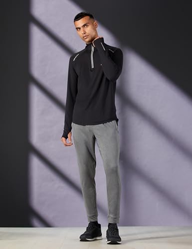 Image of Van Heusen Athleisure Men's Quick Dry Gym Jacket (81001 Black Medium)