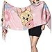 Produktbild Niedlicher Cartoon-Tier-Überraschen-Tuch, leicht, 196 x 68 cm, groß, weich, Pashmina, extra warm