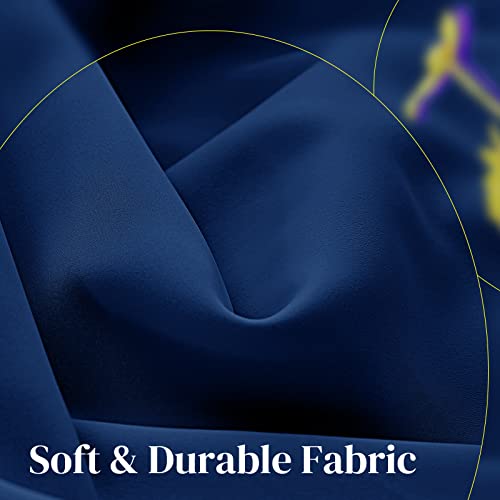 Rose Home Fashion Rhf Funtion Curtain-Blackout Curtains 96 Inch,Bedroom Curtains Blackout Curtain Panels&96" Curtains,Vertical Blinds,Grommet Curtains(Navy-52 By 96 Inches) #TOP3