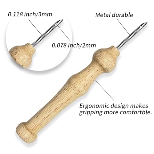 Kit de broderie d'aiguilles à poinçonner Loup INFUNLY pour débutants - 3