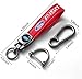 swertoy Genuine Leather Car Key Chain for FORD-150 Keychain Ring Accessories Family Present Red