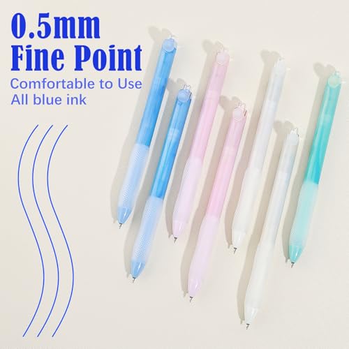 Set 7 bolígrafos borrables retráctiles tinta azul miniatura 7