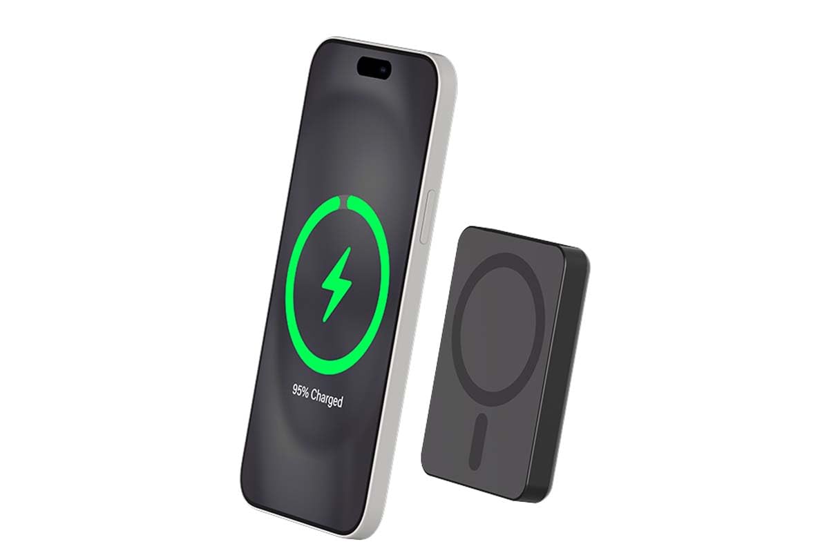 Powerbank 5000mAh Compatible MagSafe Induction 15W Noir Force Power
