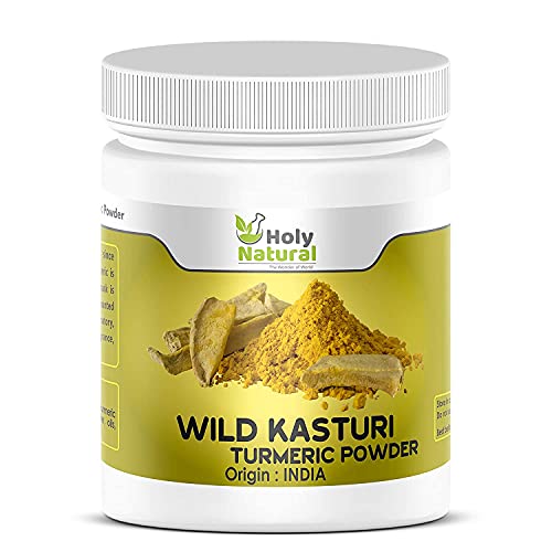 Admart Holy Natural Wild Kasturi Turmeric Powder - 100 GM (for Face and Skin, Curcuma Aromatica/Jangli Haldi/Kasthuri Manjal)