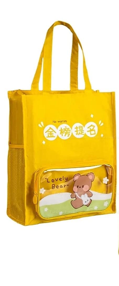 Mayatra's Multi-Purpose Canvas Handbag Pack,Gift Bag for Kids Party Medium Reusable Handbag Multicolor (Pack of 1)