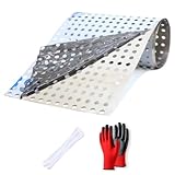 UME-STAR パンチングメタル ステンレス パンチングボード ベランダ 窓 園芸 落下防止 厚さ 0.3mm (幅 20cm 長さ 100cm)