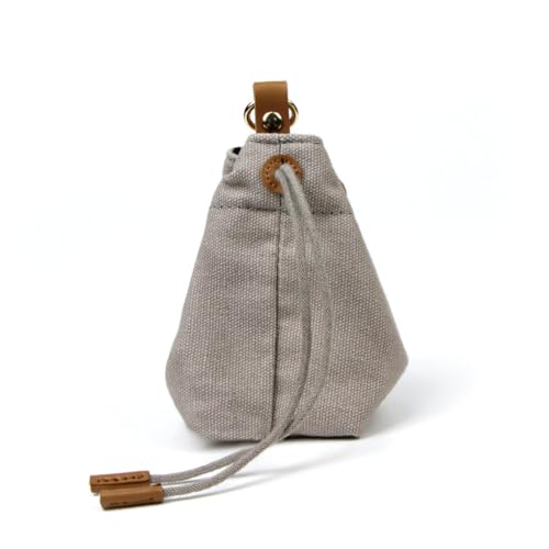 KIXZSAZ ポータブル大容量ペットフード収納袋小中動物トレーニングスナックポーチペット用品アクセサリー, グレー, 、バッグ