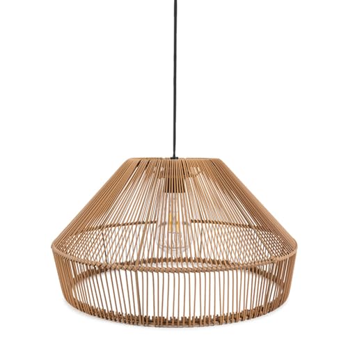 ValueLights | Solar Powered Natural Rattan Pendant Hanging Light | Pendant Lights, Home Décor & Improvement Essential