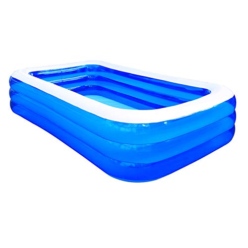 actoper Inflatable Swimming Pool, 120 X 72 X 24 Full-Sized Family Kiddie Blow up Pool, 0.5mm PVC Material Inflatable Kiddie Pools, Adults Blow up Toddlers Pool for Family Outdoor Garden Backyard