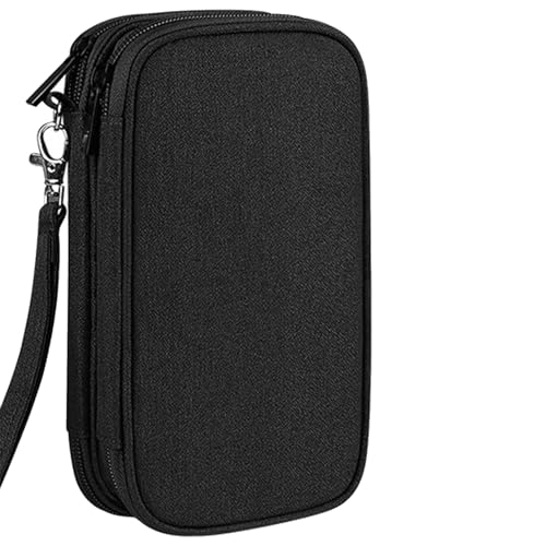 Bolsa organizadora de cables | Bolsa de transporte con cremallera a prueba de golpes - Bolsa organizadora de cables para viajes, para memorias USB, auriculares, teléfonos móviles, cargadores, mujeres
