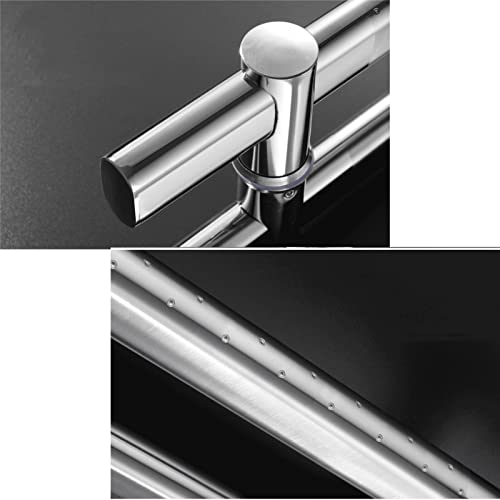 Poignée de porte de salle de bain ajustable en inox 100cm - 3
