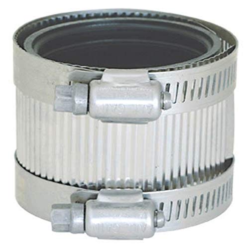 Image of Eastman 3 Inch x 2 Inch No-Hub Coupling with Stainless Steel Clamps, 43404