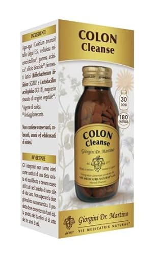 Dr Giorgini Integratore Alimentare, Colon Cleanse Pastiglie, 180 Pastiglie, color Beige Chiaro, 90 g