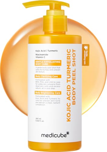 medicube Body Peel Shot with Kojic Acid and Turmeric | Gentle Body Brightening & Exfoliating Serum...