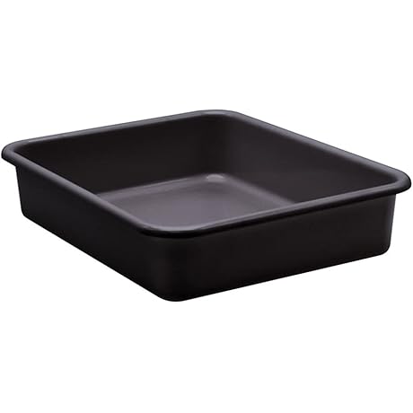 Teacher Created Resources Black Deep Plastic Tray