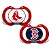 BabyFanatic Pacifier 2-Pack - MLB Boston Red Sox - Officially Licensed League Gear
