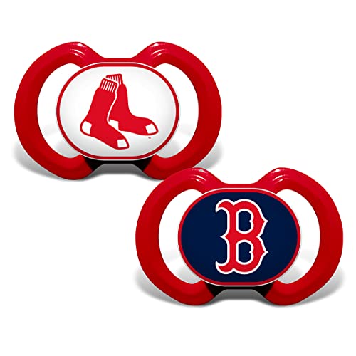 Image of BabyFanatic Pacifier 2-Pack - MLB Boston Red Sox - Officially Licensed League Gear