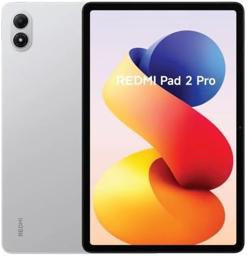 Redmi Pad 2 PRO Only WiFi (No Calls or Text) 12.1" 2.5K Octa Core 4 Speakers Global ROM 12000mAh Bluetooth Wi-Fi 6 8MP Model 25099RP13G (Silver, 128GB + 6GB)