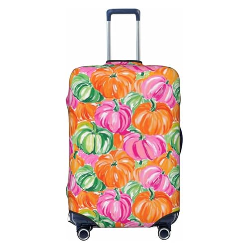 Pumpkin Luggage Cover Protector Elastic Washable Anti-Scratch Suitcase Covers With Zipper Closure For Luggage 18-32 Inch Medium