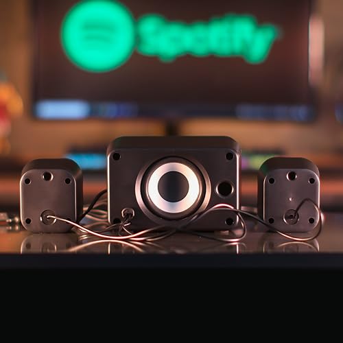 Home Theater Bluetooth Caixa De Som 2.1 Subwoofer Led Rgb Mini System para computador, notebook, TV