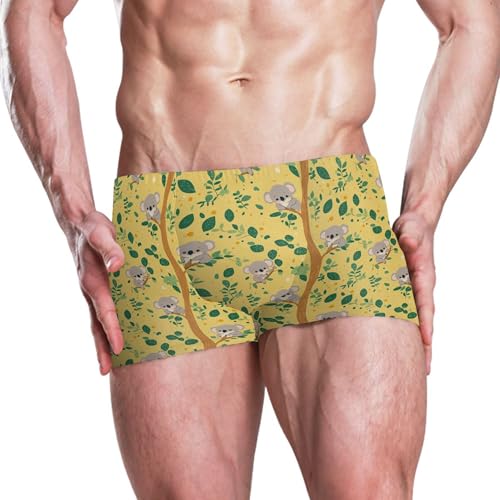 Cute Koala Mens Swim Trunk Swimwear Bathing Suit Swim Brief Square Leg Board Short S B04041462