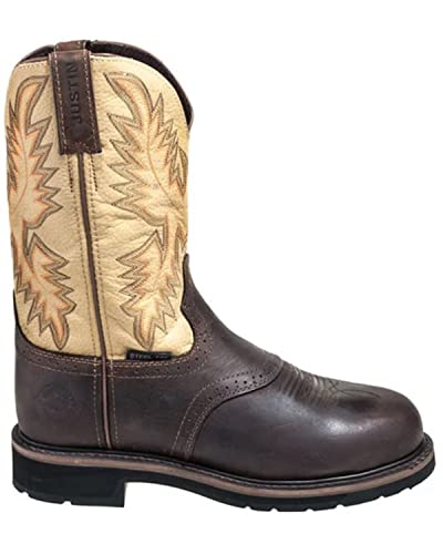 Justin Superintendent 11" Steel Toe Men's Work Boot, Durable Leather Safety Footwear with Slip-Resistant Outsole for Tough Jobs2