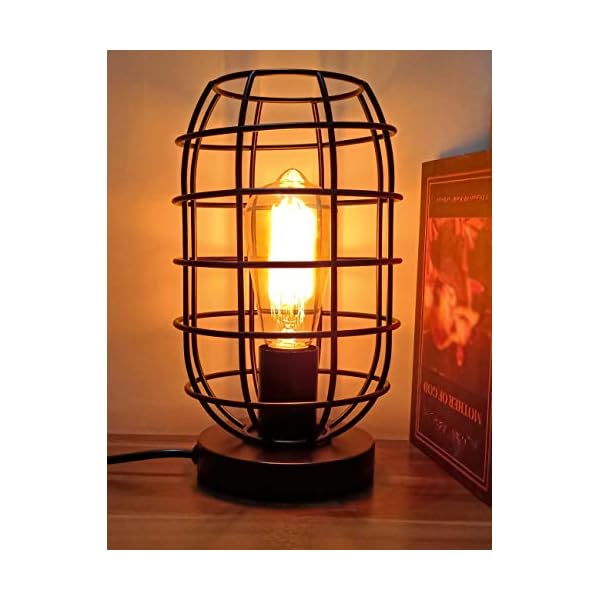 Industrial Table Lamp, Metal Vintag...