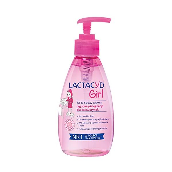 Lactacyd Girl Gel Für Intimhygiene, Schonende Pflege für Mädchen - 200 ml, Pumpe