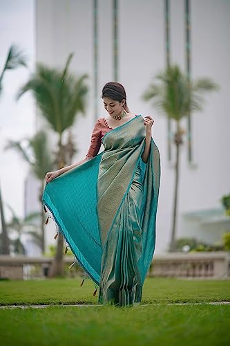C-J-Enterprise-Womens-Soft-Kanjivaram-Silk-Saree-for-Wedding-Banarasi-Style-With-Blouse-Piece-AJ06-paithani