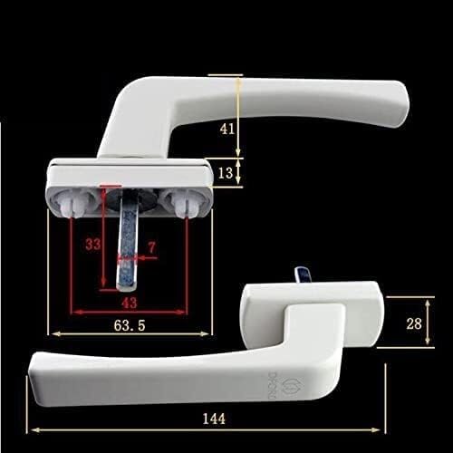 VIGANI Window Handle,Window Latch, Casement Windows Handle Plastic Steel Door and Window Handles