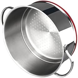 MAGEFESA 01PXSTNOV20 01PXSTNOV20-Steamer 20 cm Modelo Nova de diámetro Inoxidable, Acero al Carbono, Multicolor