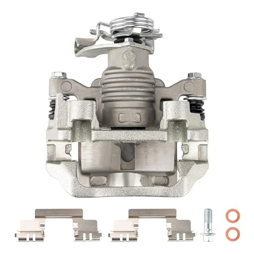 Image of KAX Disc Brake Caliper Assembly for Chevrolet Malibu 2004-2012, Pontiac G6 2005-2010, HHR 2008-2010, Saturn Aura 2007-2009, G5 2007-2009, Cobalt 2005-2008, Ion 2004-2007, Rear Right Passenger Side