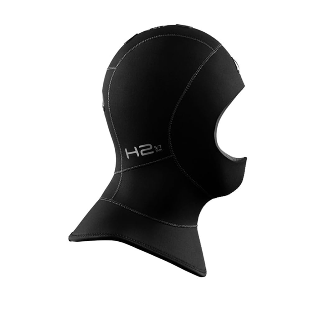 Waterproof H2 5/7 mm Kopfhaube mit Ventil Neoprenhaube (L)