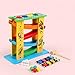 Lihgfw 3 in 1 Holzschienen Car Puzzle Baby-Four Track-Gliding Auto-Junge-Kind-Spielzeug-Auto 3 Jahre alte Baby-