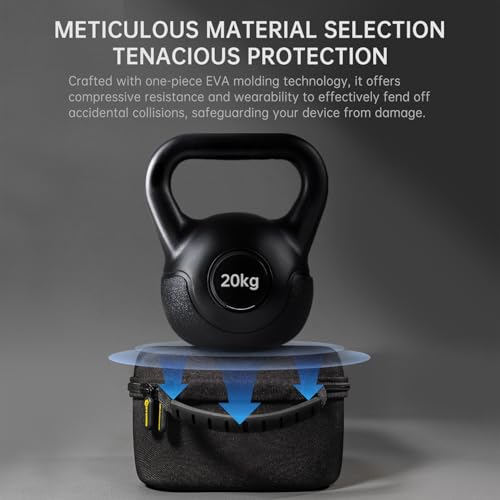 EARMOR Storage Case for Shooting Ear Protection Earmuff Glasses & Accessories, Weather-Resistant Durable Dustproof Hard EVA Carrying Storage Bag for Hunting Electronic Shooting Ear muff - Thumbnail 5