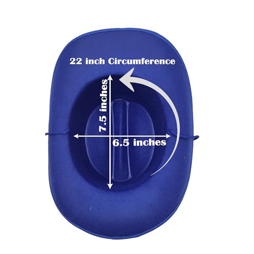 Image of The Dreidel Company Cowboy Felt Western Hat, 22 inch Circumference Dress Up Costume Clothes for Kids, Pretend Play, Party Favors