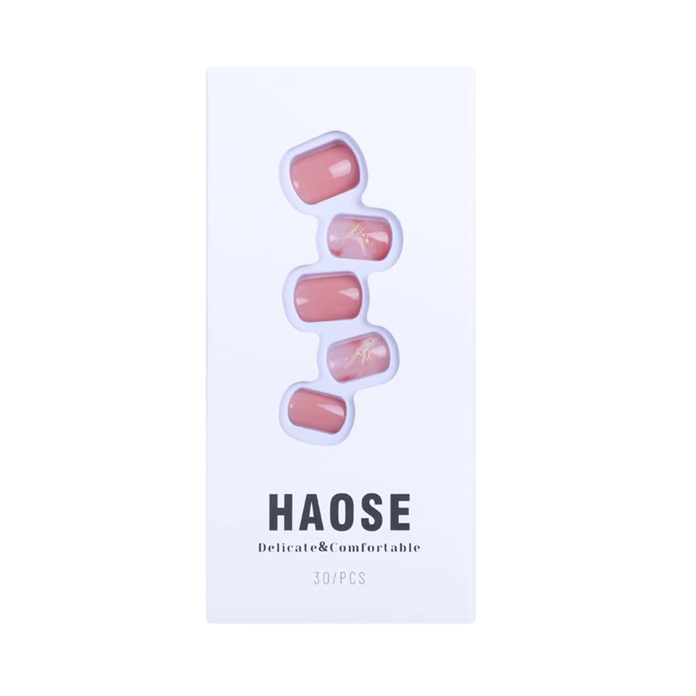 MAXFINEPress on Nails Fake Nails，short Length False Nails，Square， Includes Prep Pad, Mini File, Cuticle Stick, and Artificial Nails with Solid Color（NO.121)