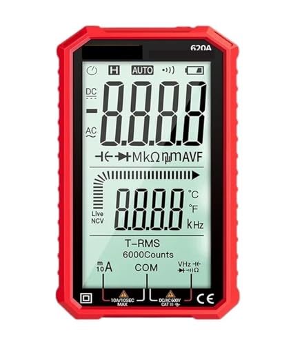 Multimètre numérique 620A AC DC testeur multi-volts de poche affichage LCD automatique