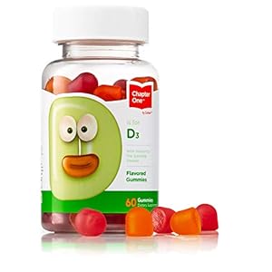 Zahler Chapter One Vitamin D3 Gummies, Chewable Vitamin D for Kids, Vitamin D3 1000IU, Kosher, 60 Flavored Gummies