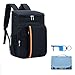 Sac à Dos Réfrigérant, Sac à Dos Isotherme, Sac Thermique, Sac à Dos Glacière, avec Tapis de Pique-Nique, Sac à Lunch pour Camping BBQ, Pique-Niques, Barbecues, événements, Noir