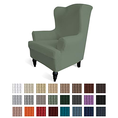 Easy-Going Stretch Wingback Chair Sofa Slipcover 1-Piece Sofa Cover Furniture Protector Couch Soft
