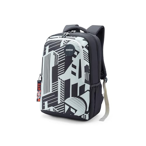 Image of American Tourister Sest 4.0 Xl | 33 Ltrs | 3 Compartments | Bottle Pocket | Ergonomic Padded Back Panel & Shoulder Straps | School Backpack for Boys & Girls | City Black